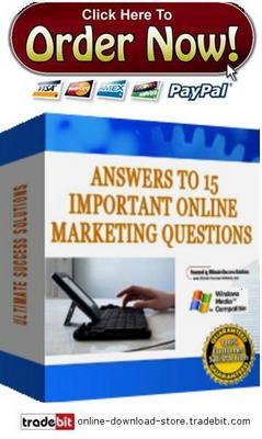 Product picture Answers To 15 Important Online Marketing Questions