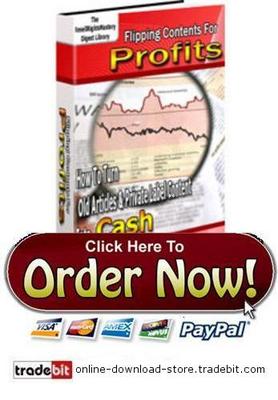 Product picture Flipping Content For Profits