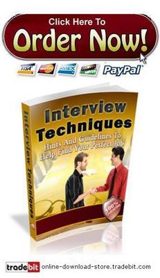 Product picture Interview Techniques