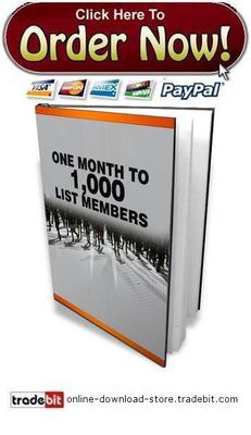 Product picture One Month To 1,000 List Members