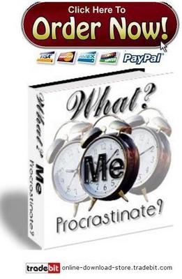 Product picture What Me Procastinate