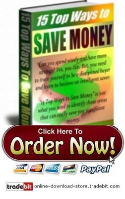 Product picture 15 Top Ways to Save Money