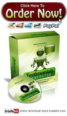 Product picture Testimonials Generator