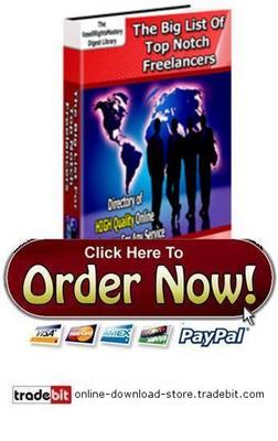 Product picture The Big List Of Top Notch Freelancers