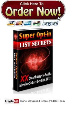 Product picture Super Opt-In List Secrets