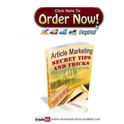Product picture Article Marketing Secret Tips And Tricks
