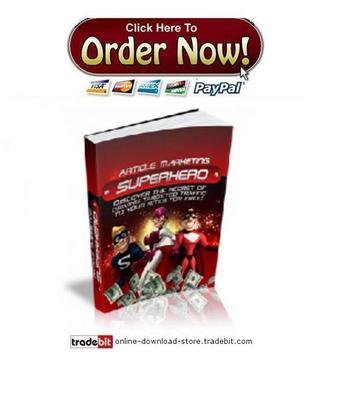 Product picture Article Marketing Superhero