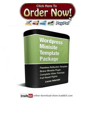 Product picture Wordpress Minisite Template Package