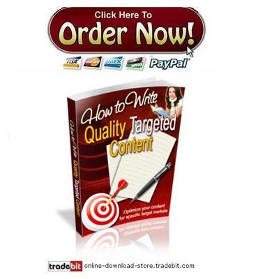Product picture How to Write Quality Targeted Content