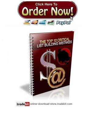 Product picture The Top 10 Critical List Building Mistakes