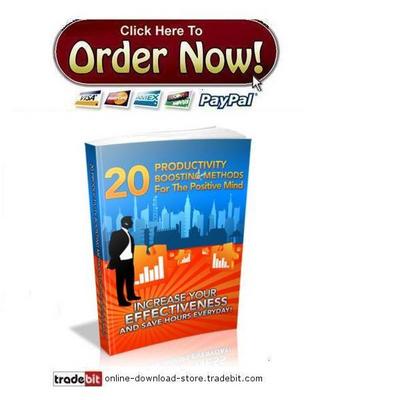 Product picture 20 Productivity Boosting Methods For The Positive Mind
