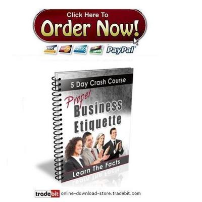Product picture Proper Business Etiquette Crash Course