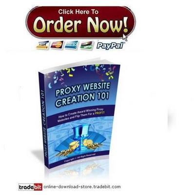 Product picture Proxy Website Creation 101