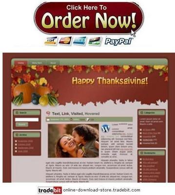 Product picture Thanksgiving Template Package