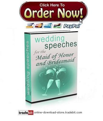Product picture Wedding Speeches for the Maid of honor and Bridesmaids